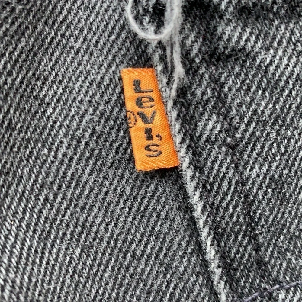 LEVIS | LEVIS 550 Vintage Orange tag black jean shorts
